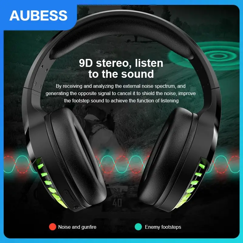 

Game Headphone Waterproof Foldable Wireless Earphones Stereo Noise Canceling Headset Tws Earbuds Without Delay
