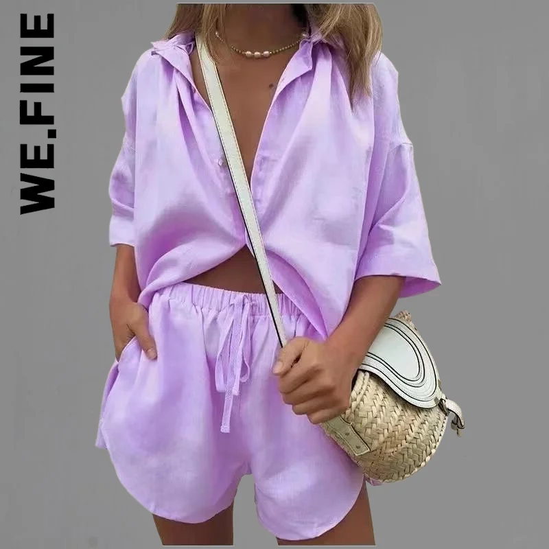 Женский спортивный костюм в стиле ретро We.Fine комплект из двух предметов с