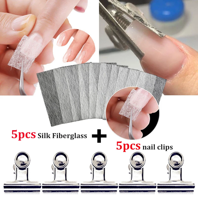 

Наращивание ногтей, стекловолокно, УФ-лампа для ногтей, искусственное шелковое волокно, маникюр, акриловое наращивание ногтей, Типсы, инстр...