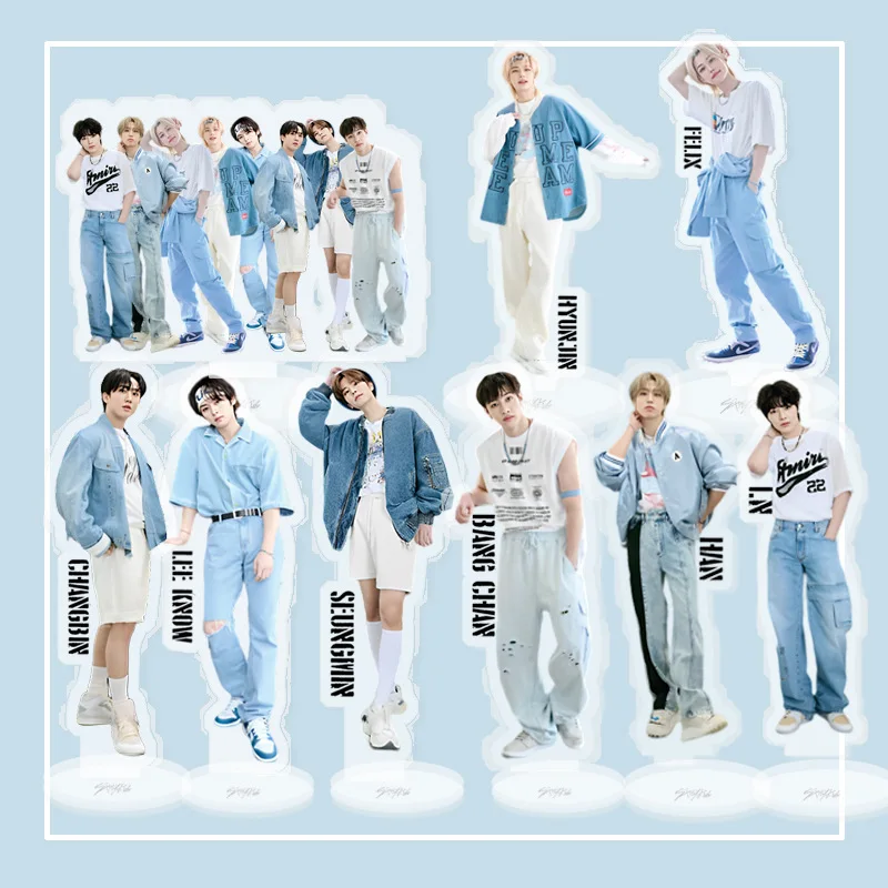 

KPOP Stray Kids 5-STAR Album Member HD Photo Print Acrylic Stand Figure Model Bangchan Lee Know Felix Hyunjin Standing Fans Gift