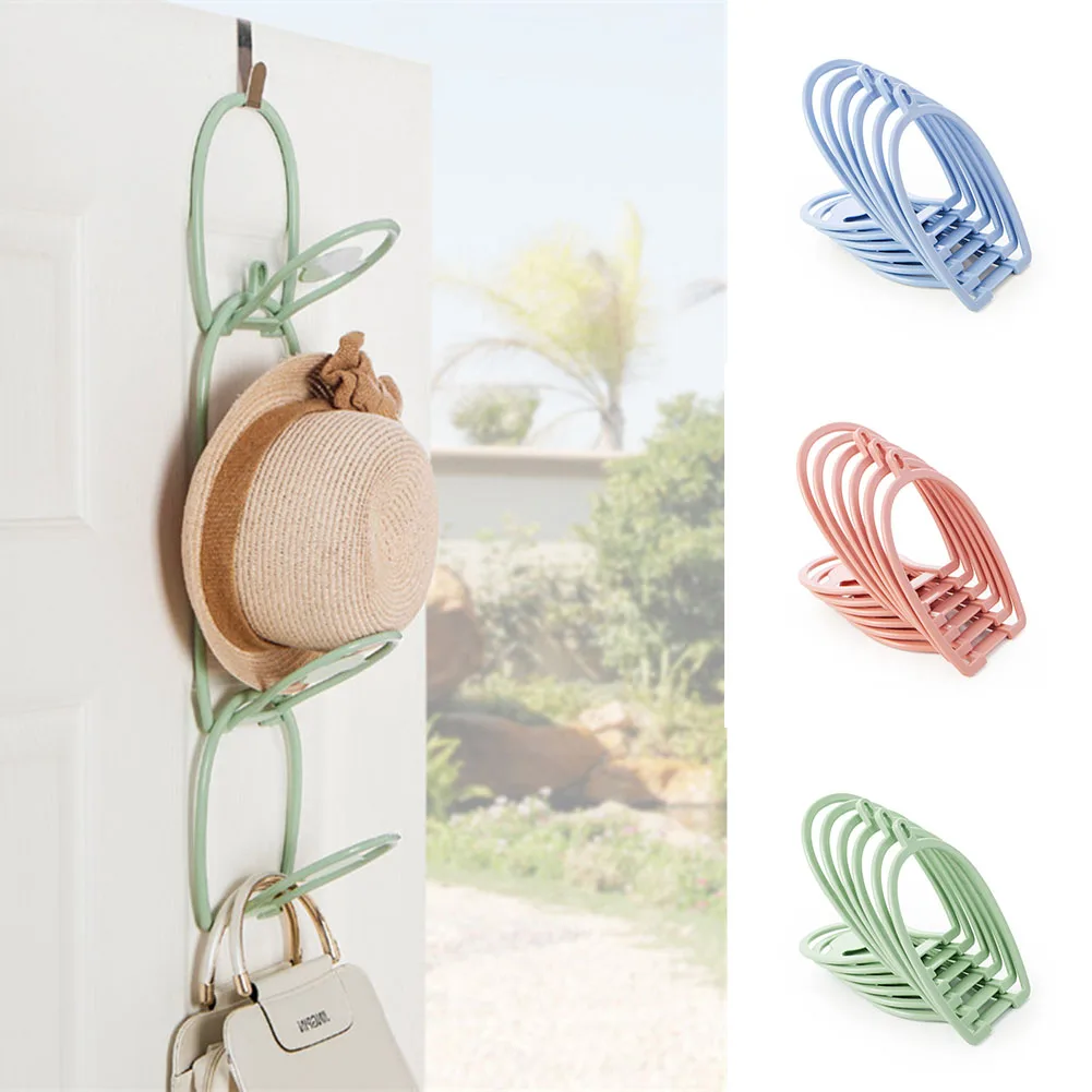 

Creative Storage Hook Multi-functional Hat Bag Storage Wall Mounted Non-slip Scarf Display Stand For Doors Storage Rack