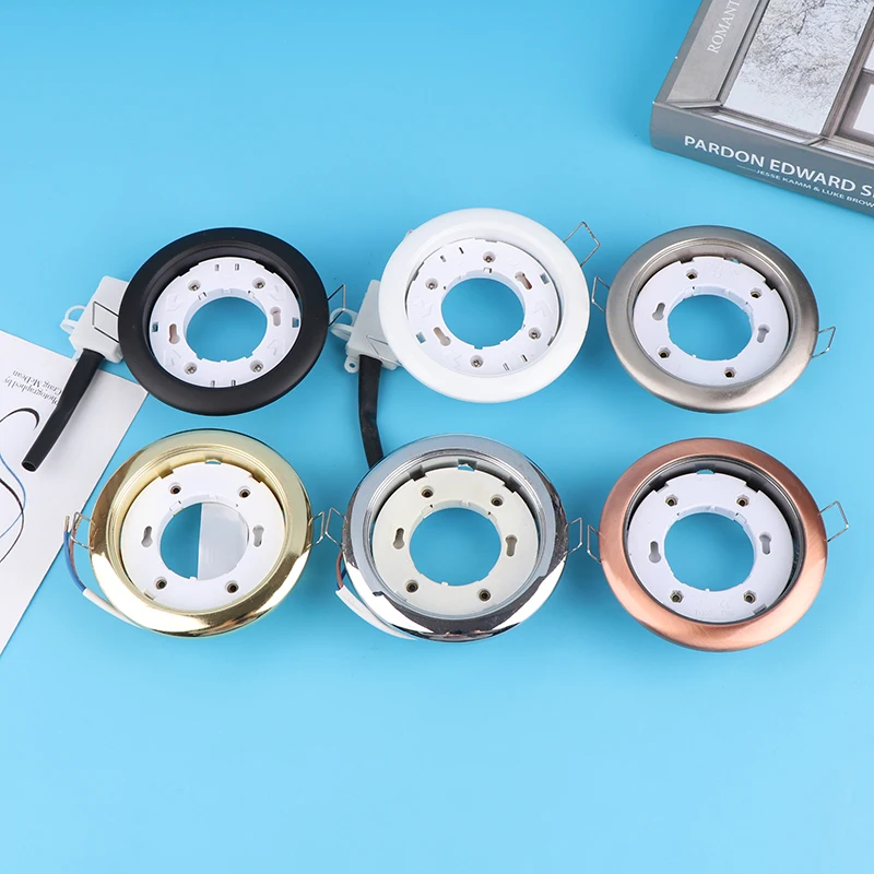 GX53 Light Base 250V 3A Круглый железный корпус Держатель лампы для внутреннего