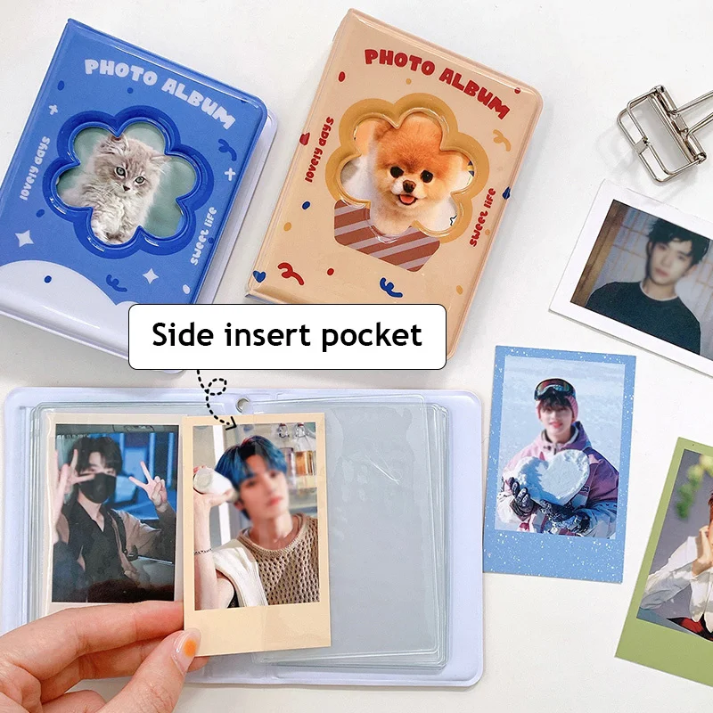 

Null BBA Lovely Cute Cats And Dogs Photocard Blinder 3 Inch Kpop Photo Card Holder Idol Photo Sleeve Storage Book Stationery