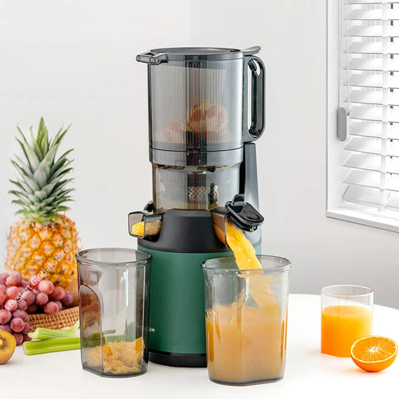 Large Caliber Juicer Household Low-speed Juicer Multifunctional Fruit Vegetable Screw Slow Juicer Commercial Electric Juicer