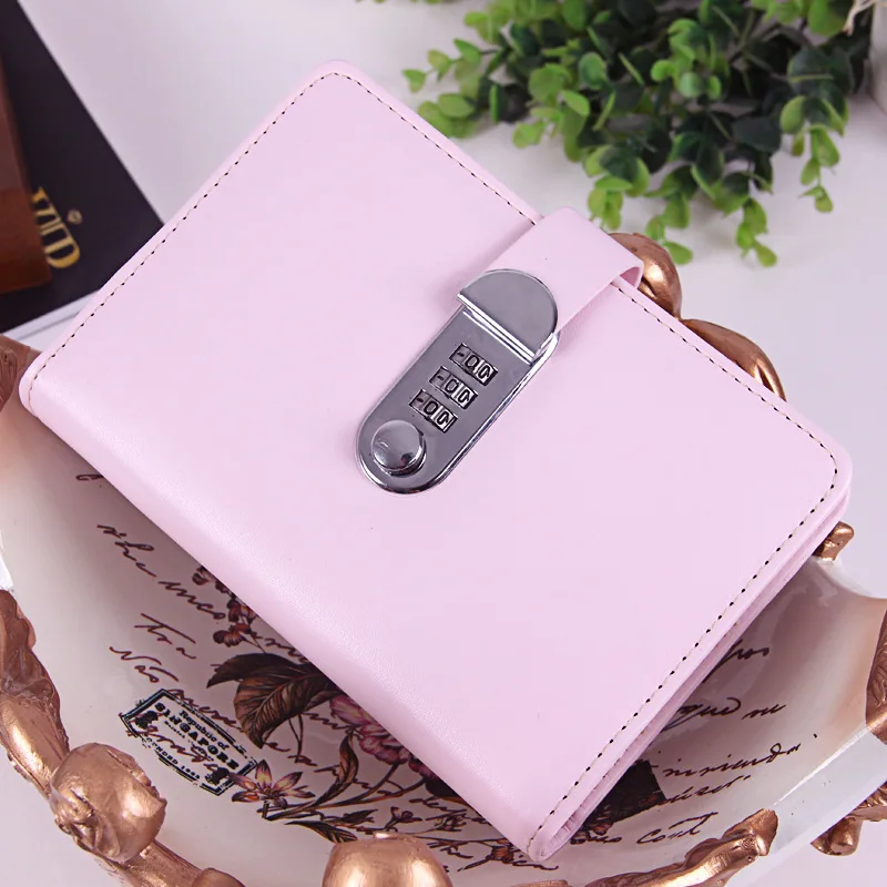 

New Password Lock Loose-leaf Hand Book Multifunctional Diary Buckle Notepad Simple Student Stationery Notebook
