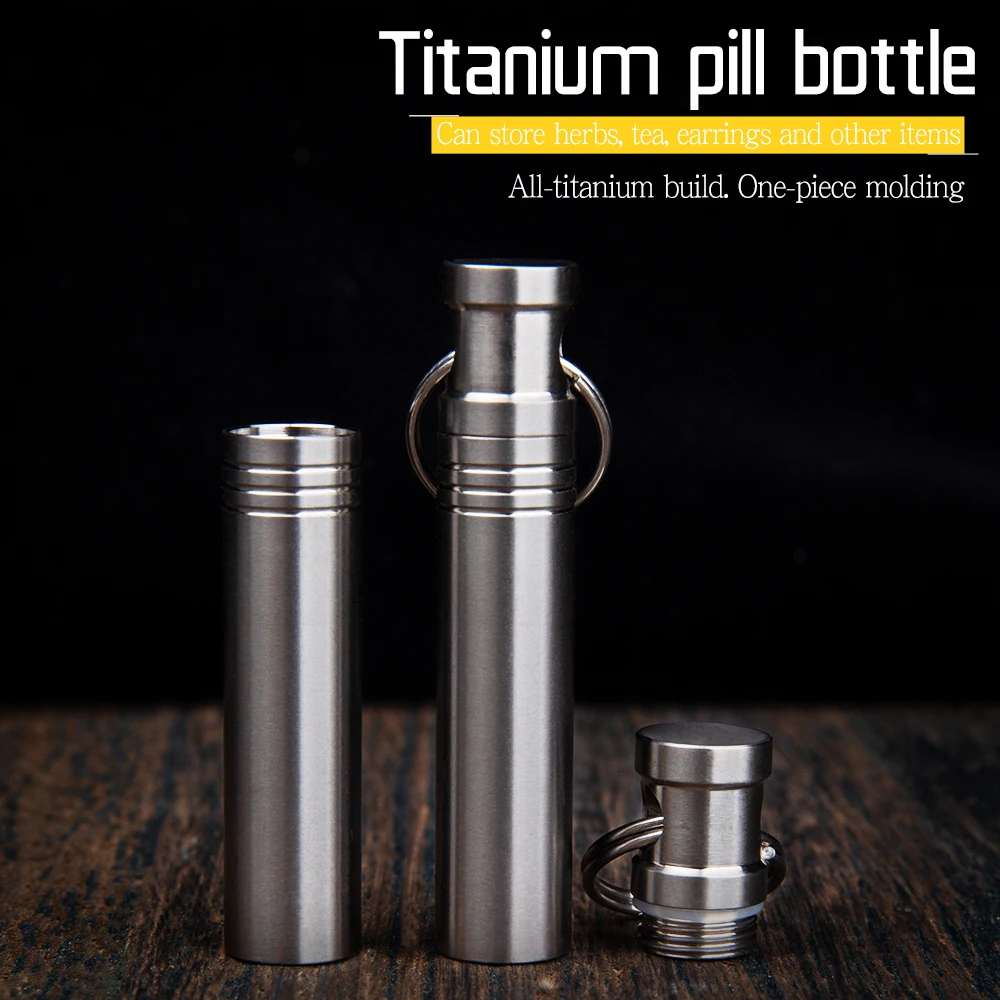 Герметичная бутылка из титанового сплава для медицинских капсул
