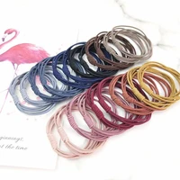 50pcsbag girls elastic hair band hair rope small rubber bands ponytail holder women girls scrunchie hair tie hair accessories