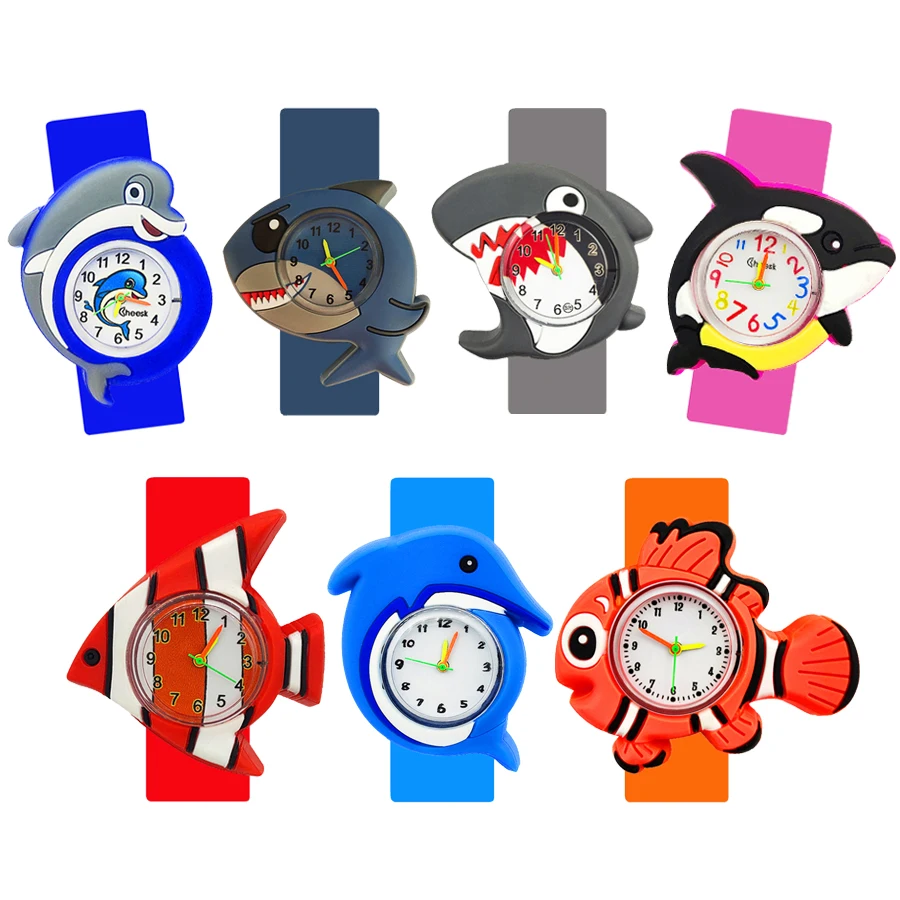 Детские часы унисекс серии океанская рыба детская игрушка с изображением