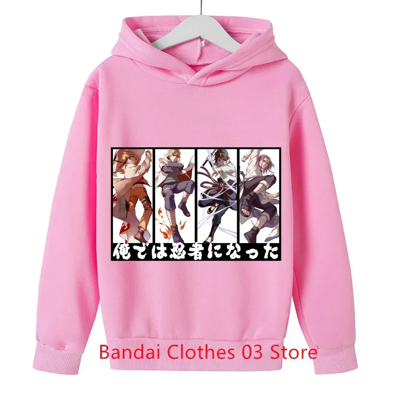 Весенне-осенняя толстовка с принтом аниме детская одежда унисекс длинными