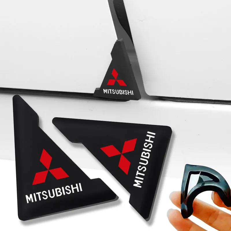 

2PCS Silicone Care Crash Anti-Scratch Car Door Corner Cover Protector for Mitsubishi ASX 2010-2021 Lancer Outlander Pajero L200