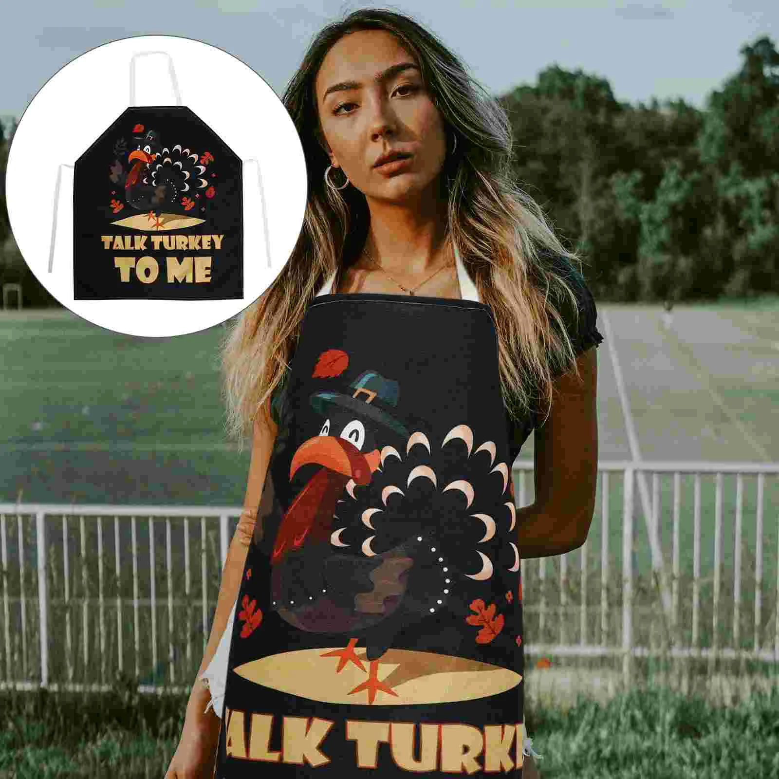 

1 шт., кухонный фартук на День Благодарения