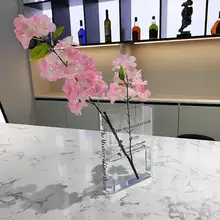 독특한 투명 책 꽃 꽃병 아크릴 꽃병, 식물 꽃병 장식, 현대 장식 병, 결혼 선물