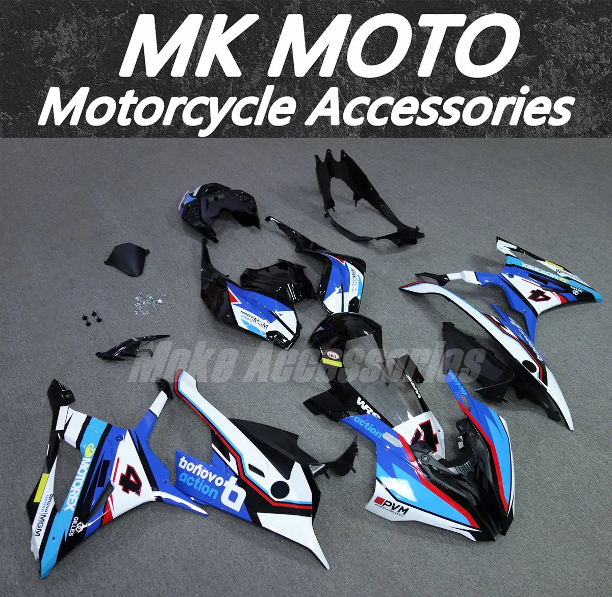 Комплект обтекателей Moke moto подходит для M1000RR S1000rr 2019 2020 2021 2022 комплект кузовных