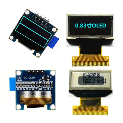 0 83 дюймовый 4PIN/28PIN SPI синий OLED экран (плата/без платы) SSD1306 Привод IC 96*39 интерфейс I2C |