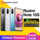 Смартфон Xiaomi Redmi Note 10S, 6 + 64Глобальная версия ГБ, 128 дюйма, 64-мегапиксельная четырехъядерная камера дюйма, AMOLED, 6,43 мА  ч, 33 Вт, 5000