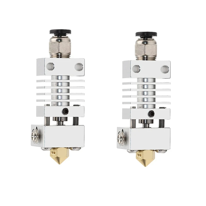 

2 Pcs All Metal Hotend Kit,Wear-Resistant And High-Temperature Nozzle 0.4Mm,For Creality Ender3 /3Pro/3S CR10/CR10S