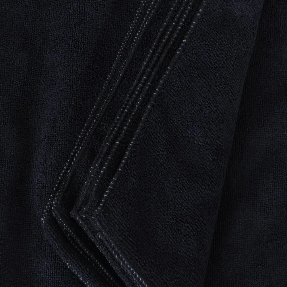 

Microfiber Premium 12 x 12 350 GSM Cleaning Towels Black - 25 Pk Car Cleaning Towels for Auto Kitchen, Bath, Glass