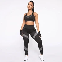 womens tracksuit 2 pieces sport sets printed crop tank bra top fitness outfits female pants suits summer 2022 gym clothing