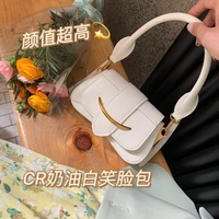 2022 new three color small smiley face bag curved metal element one shoulder messenger bag ladies handbag designer bags