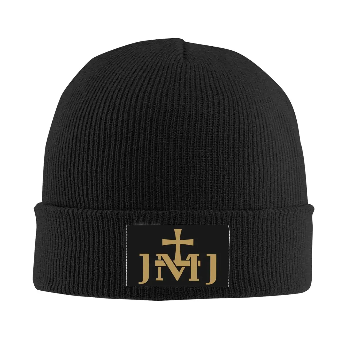 

JMJ Jesus Mary Joseph Insignia Knit Hat Cap Knitted Beanie Hat Beanies Cap Unisex Hipster