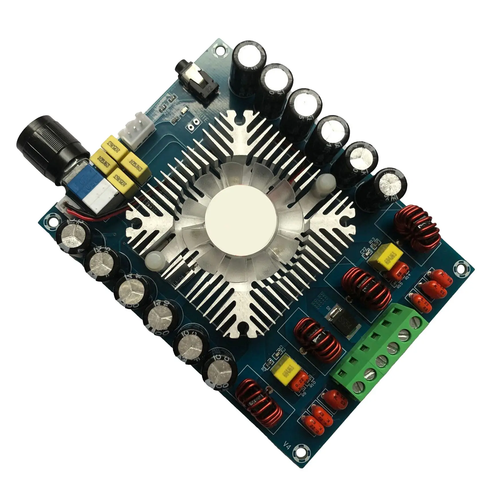 

XH-A373 Car Power Amplifier Board TDA7850H 4X50W High Power Bluetooth 5.0 Analog Circuit BTL Audio Power Amplifier Board