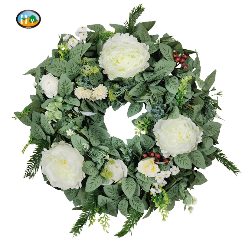 

1 pcs artificial garland ins European and American Sen wedding door wall decoration manufacturers encrypted simulation garland