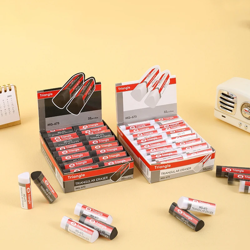 

Треугольные ластики, новинка, черный и белый цвет