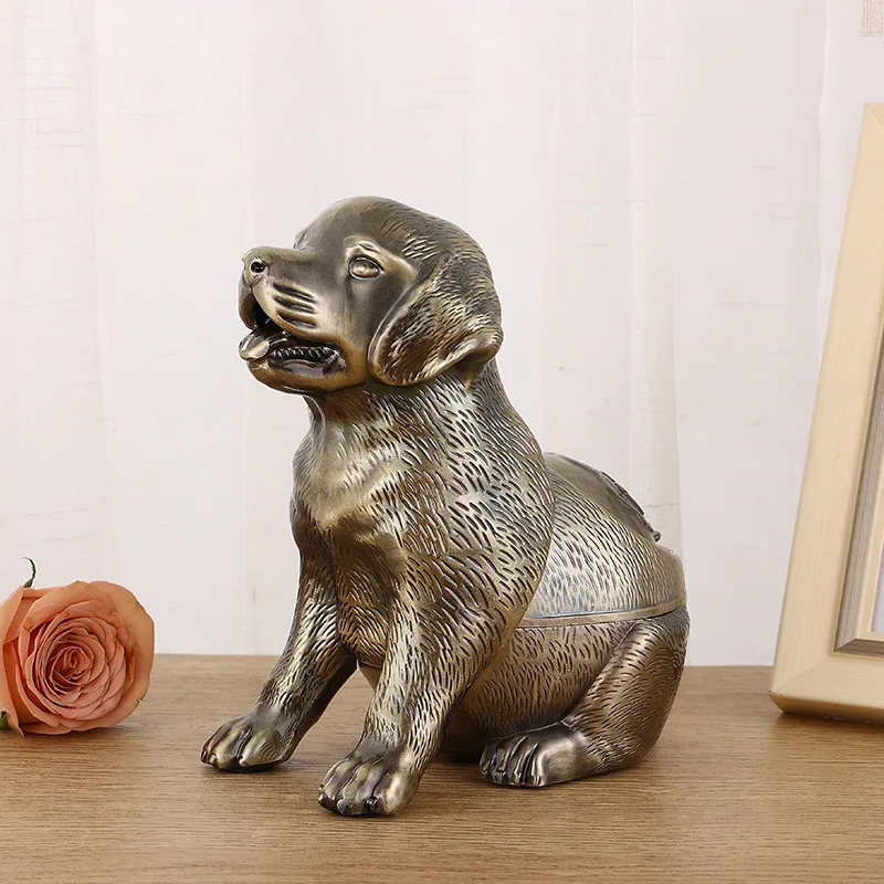 

European-style Animal Ashtray Fashion Wind-proof Fly Ash with Cover Creative Large Chinese Cigarette Holder