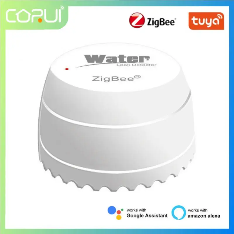 

CORUI Tuya Zigbee Детектор утечки воды умный дом Датчик потока воды работа с шлюзом умный жизнь дистанционное управление Умный дом