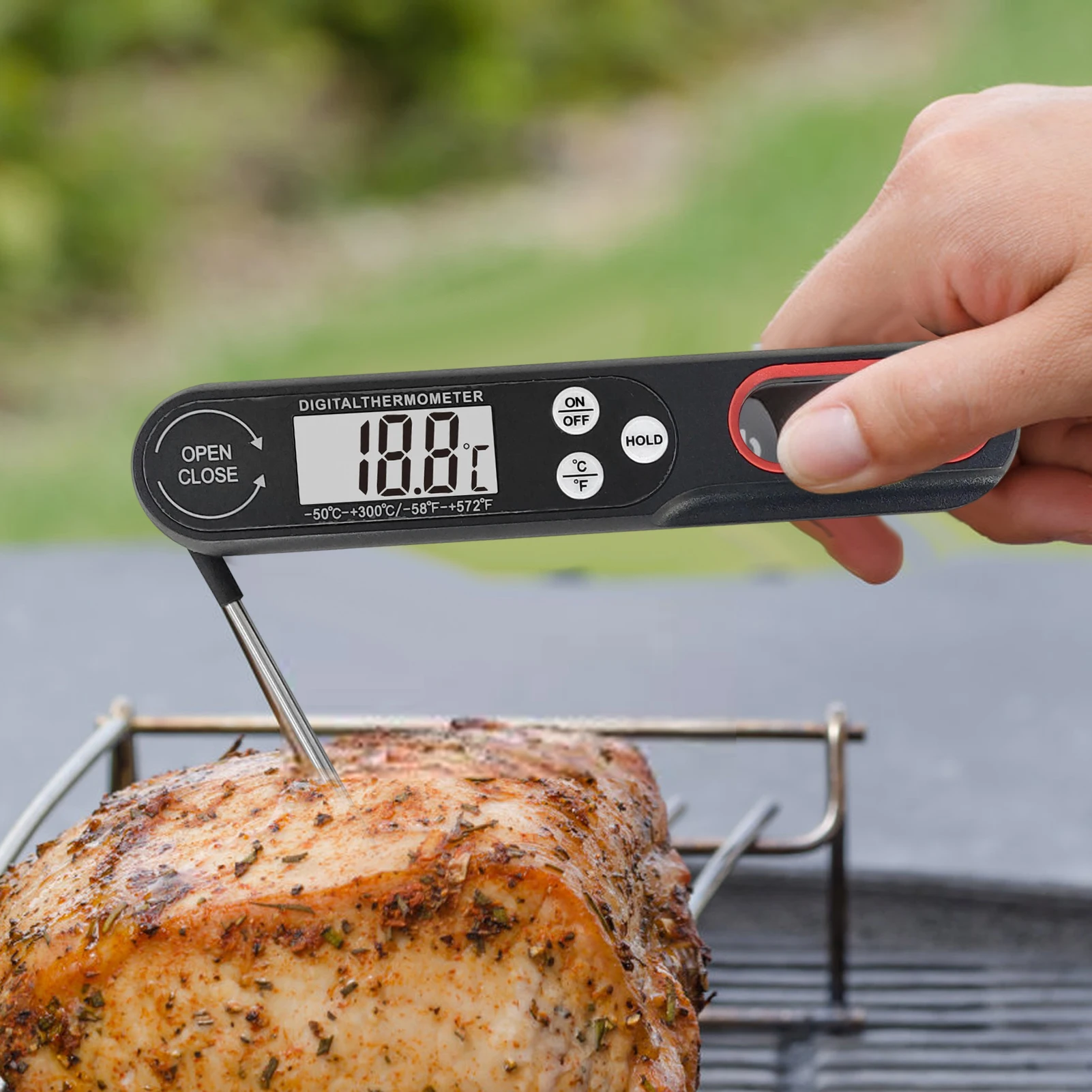 

Digital Meat Thermometer Instant Read Food Thermometer Kitchen Cooking Thermometer For Baking Liquids Candy Grilling BBQ Tool