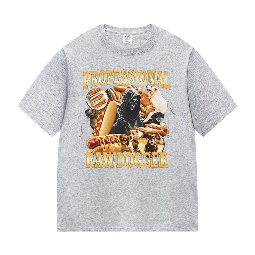 Профессиональные футболки с забавными мемми из сырой собаки мужские летние