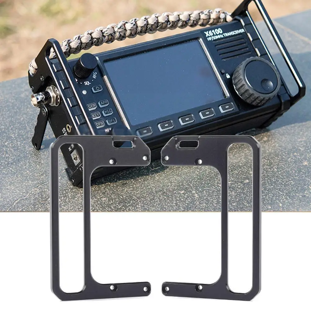 

Cnc Aluminum Alloy Handle Outdoor Carry Protector For Xiegu X6100 Shortwave Radio Tactical N2s3