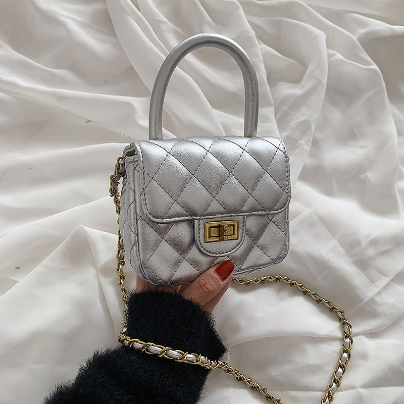 

Small PU Leather Crossbody Bags for Ladies Soft Fashion Chain and Causal Brand Shoulder Handbags Top Handle