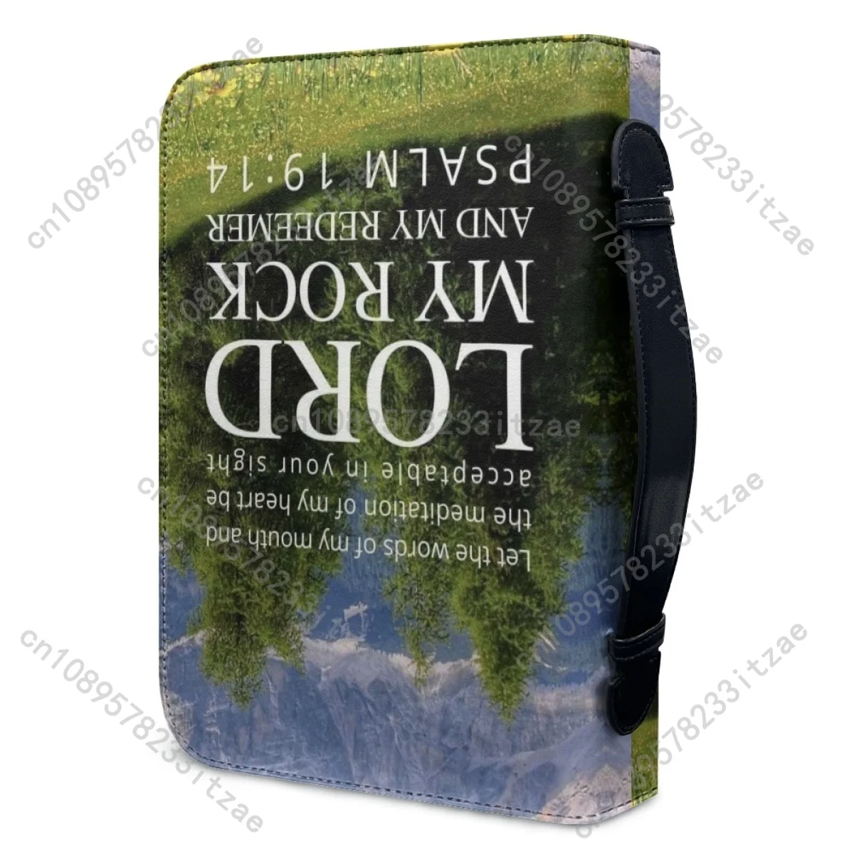 Женская кожаная сумка с принтом в виде Библии