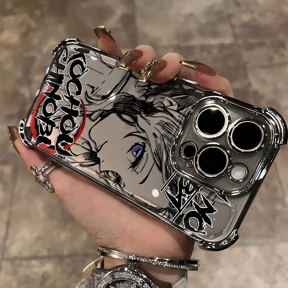 Anime Demon Slayer Plating Case For vivo V29e Y200 V27 S16 T1 S15 V25 V23 S12 Y38 Y28 Y03 Y17s Y78 Y36 Y27 4G 5G Cover