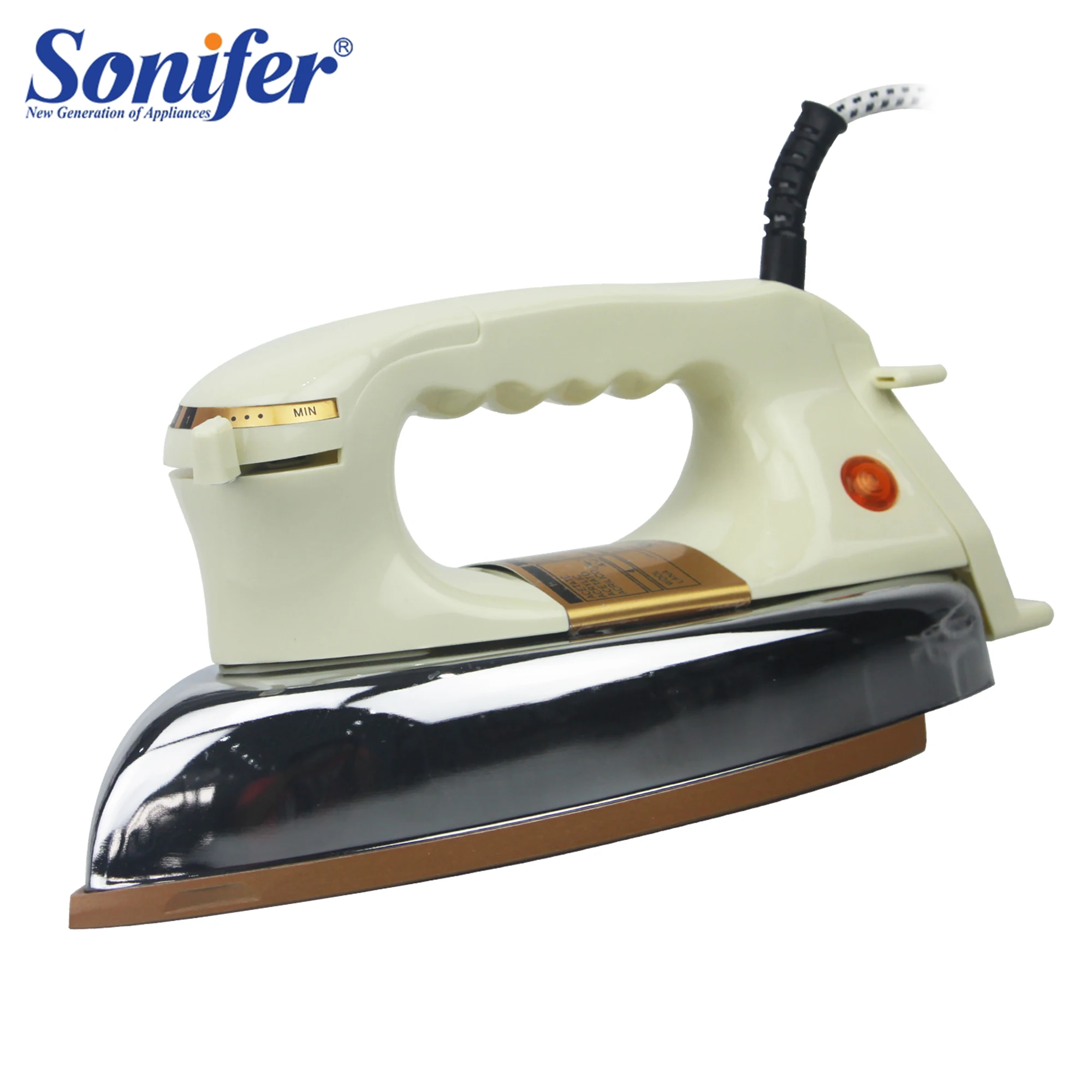 

1200W Portable Electric Steam Iron Dry Iron For Clothes High Quality Ceramic Soleplate Three Gears 220V Sonifer