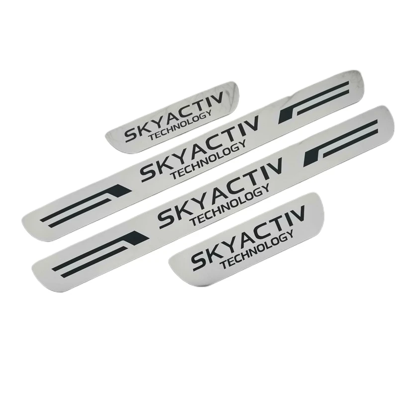 

For Mazda Cx-5 car assecories Door Sill Pedal Scuff Plate Stainless Steel Guard Protector Car Styling Sticker