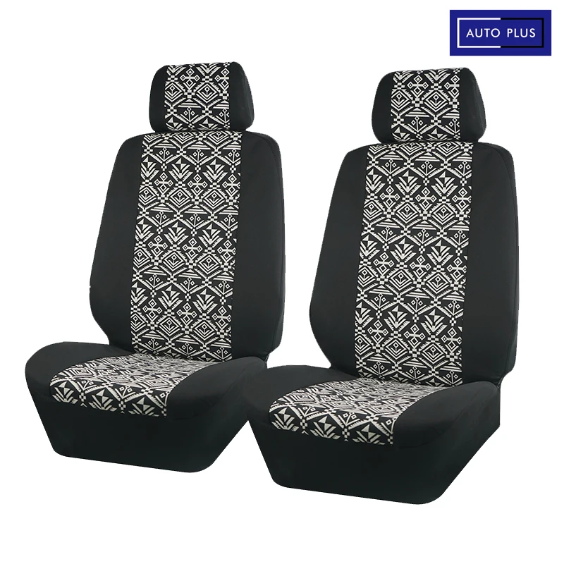 

Universal Car Seat Cover Polyester Cloth Sandwich Color Strip Cloth Seat Car Cover With 3 Zippers Fit Most Car SUV Truck Van