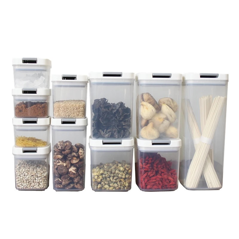 

Eco Friendly Storage Jar Noodle Food Plastic Household Luxury Cookie Cereal Snack Storage Jar Kitchen Rangement Home Items DG50P