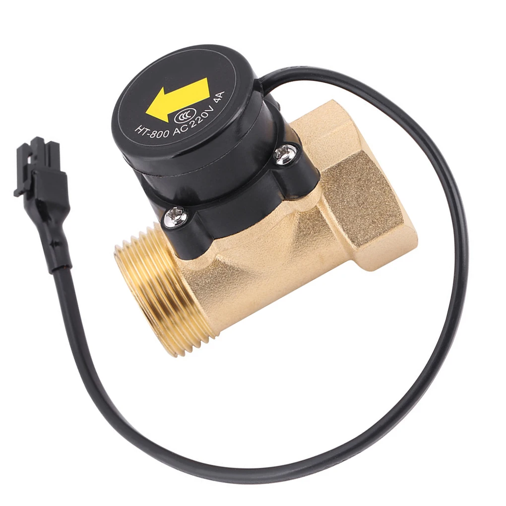 

1 Inch Sensor Water Pump Switch Lodestone Control AC220V with G1 Thread Copper Electronic Pipe Pressure Liquid Paddle