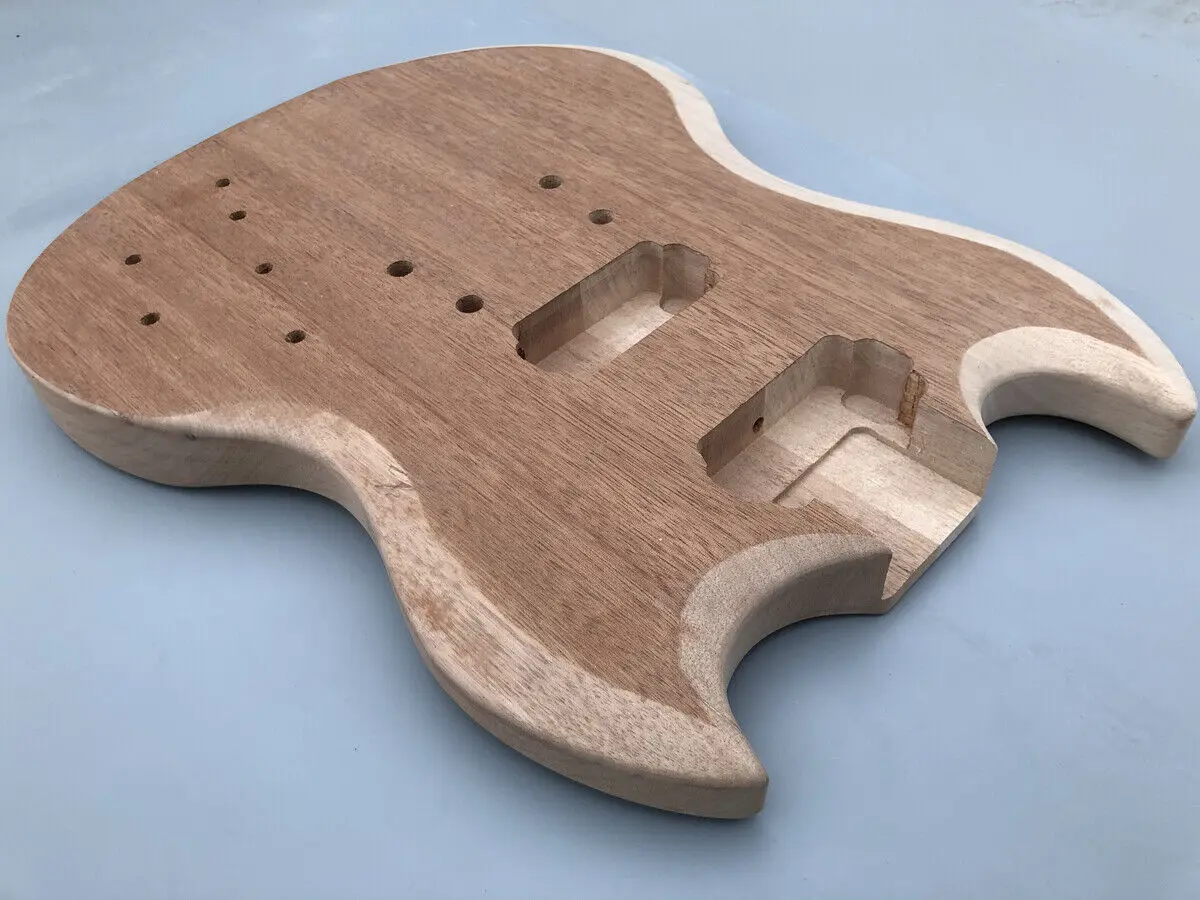 

mahogany Electric Guitar Body SG Style Guitar Body Replacement Unfinished#KC