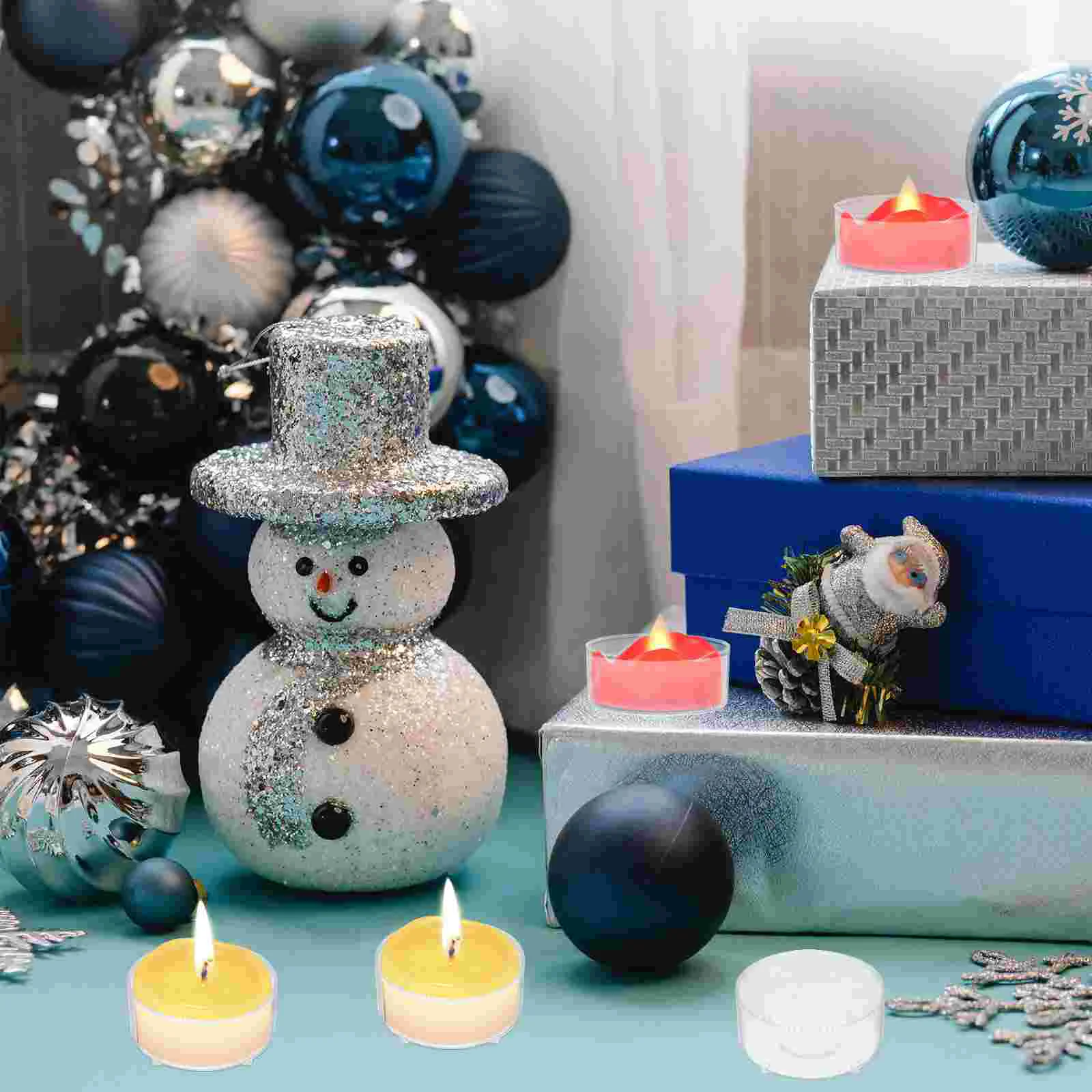 100 шт. держатель для свечей храма украшают прозрачную чашку светодиодные чайные