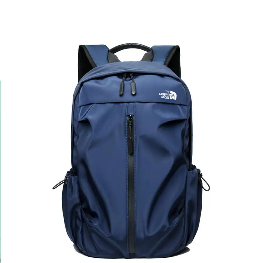 

Brand Business Office Backpack Waterproof Travel Men Laptop USB Backpacks Oxford Blue Solid Lightweight Laptop Student Bag 2023