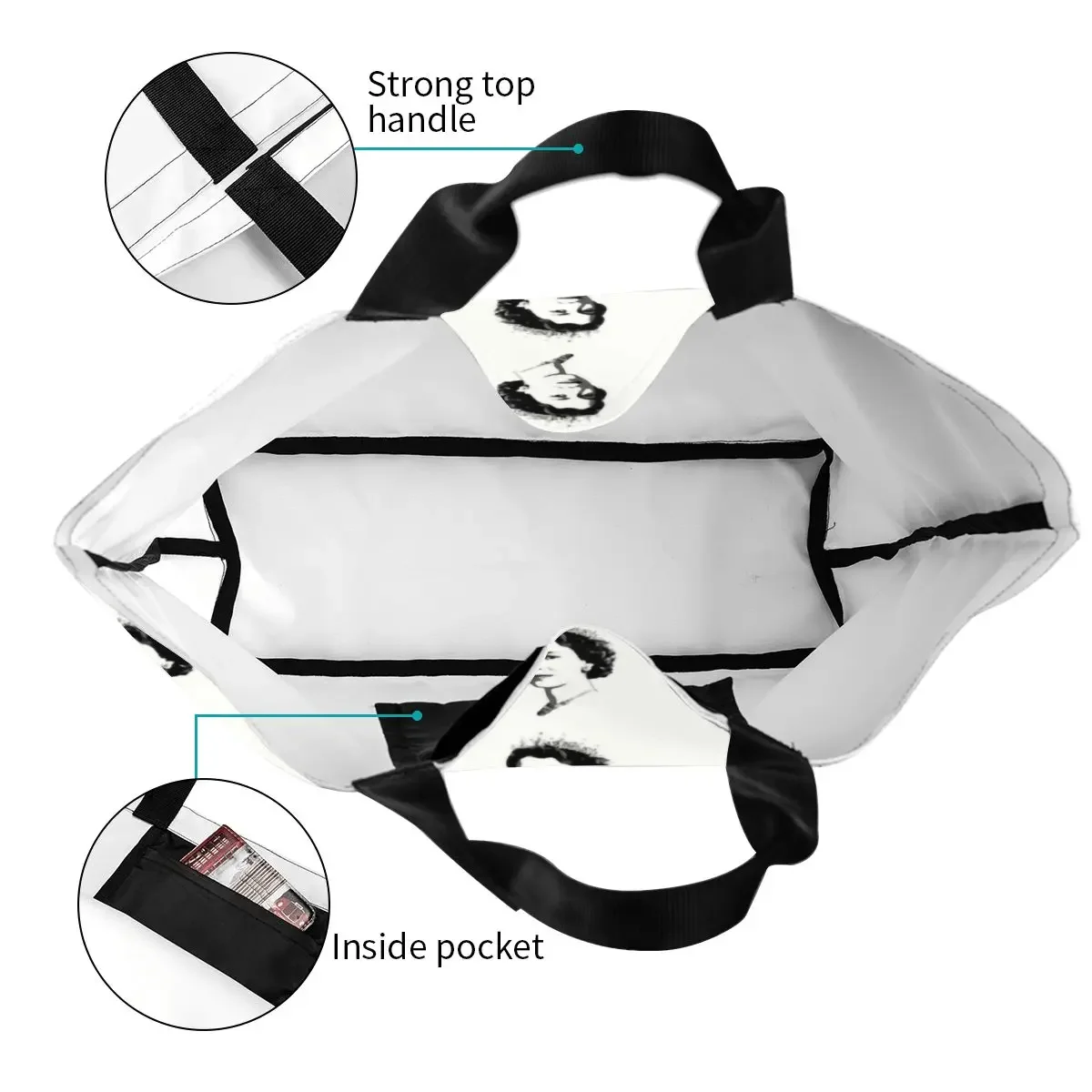 Сумка-тоут для покупок в британском стиле парусиновая Сумочка на плечо с