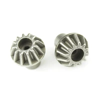 2pcs metal 12t gear upgrade accessories for wltoys 144001 124019 124018 12428 12423 rc car spare parts