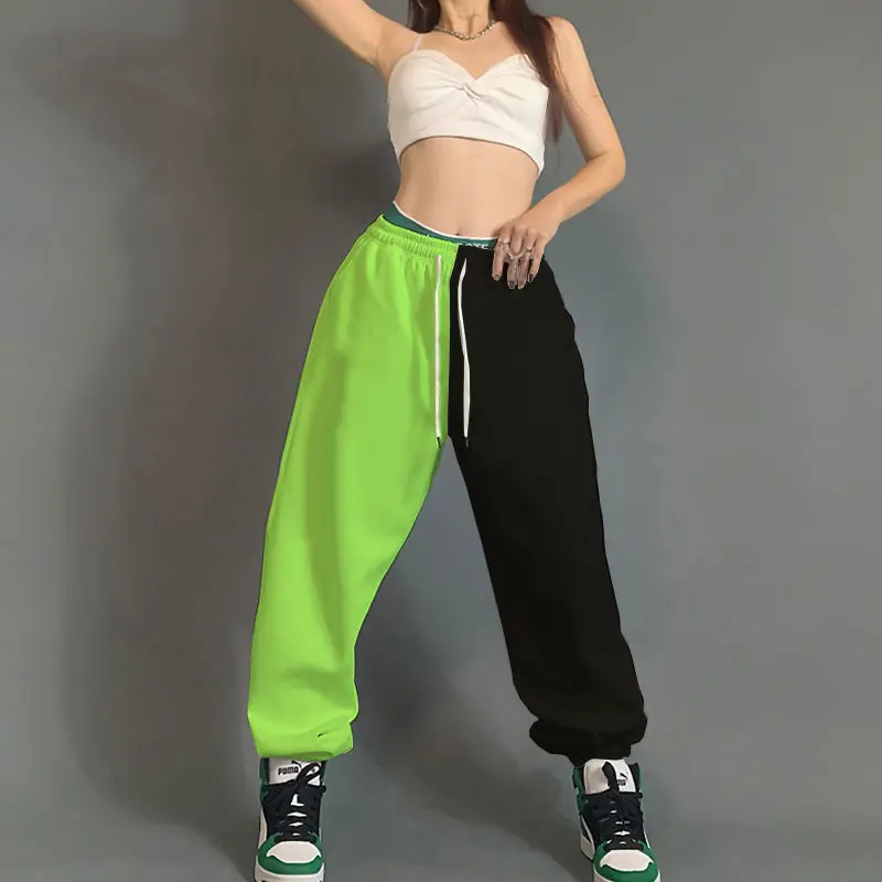 2022 color matching sports pants women's leggings