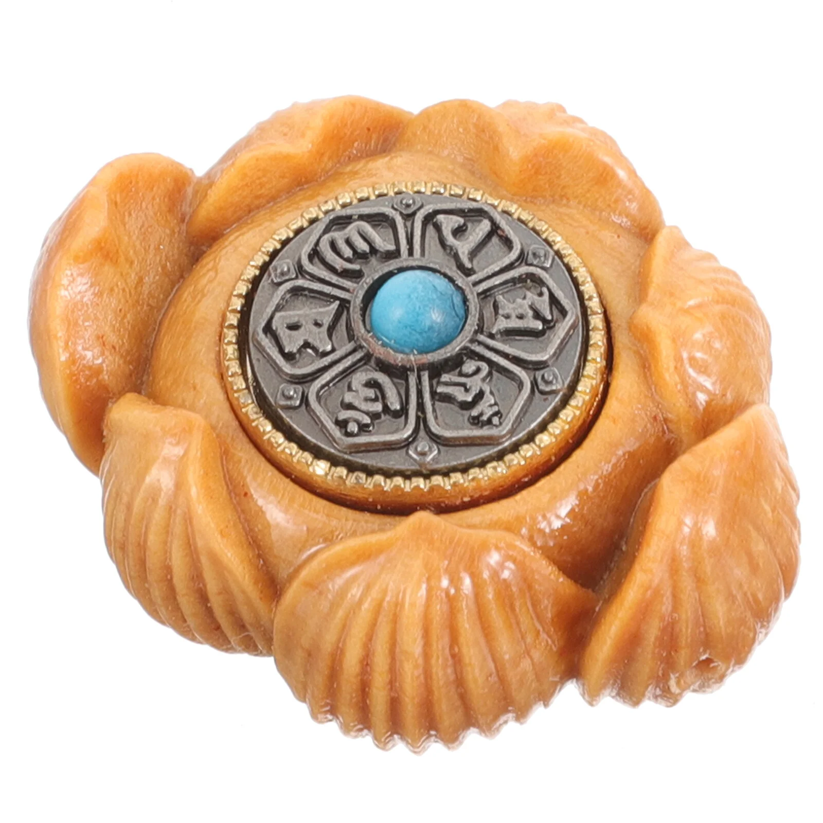 

Small Sculpture Desktop Ornament Wood Craft Decor Wooden Lotus Figurine Carving Handicraft