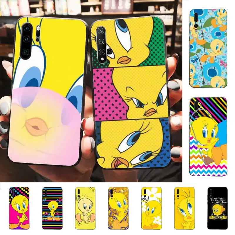 

Cartoon T-Tweety Bird Phone Case For Huawei P 8 9 10 20 30 40 50 Pro Lite Psmart Honor 10 lite 70 Mate 20lite