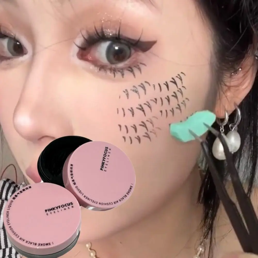 

DIY False Eyelashes Inkpad Easy To Use Black Ink Cartridge Makeup Tool Natural Look Lower Eyelashes Print Inkpad Eyelashes