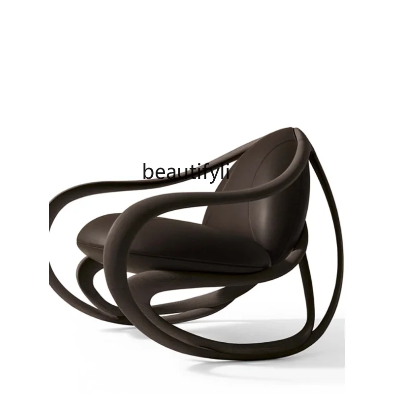 

Оригинальное итальянское кресло-качалка, Дизайнерское искусство, необычная форма, искусственное кресло-качалка для гостиной, балкона, спальни, кресло-качалка